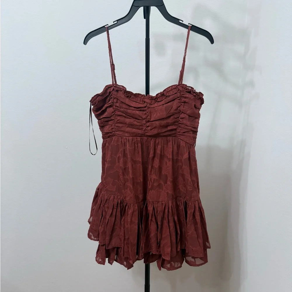 Altar'd State Burgundy Mini Dress - Picture 5 of 7